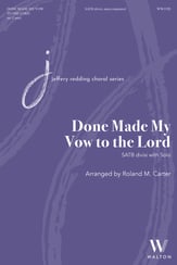 Done Made My Vow to the Lord SATB choral sheet music cover